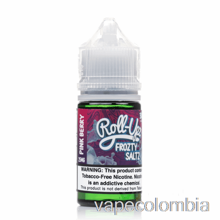 Vape Desechable Baya Rosa Hielo - Jugo Roll-upz Sal - 30ml 50mg